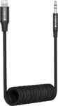 Stretchable Aux Cable 8-Pin to 3.5 Aux 1.5m