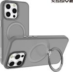 Back Case geschikt voor Magsafe with Stand iPhone 15 Pro Max - Grijs