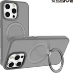 Xssive Back Case geschikt voor Magsafe with Stand iPhone 11 - Grijs