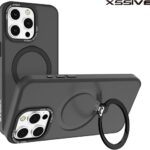 Xssive Back Case geschikt voor Magsafe with Stand iPhone 11 - Zwart