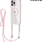 Xssive Back Cover geschikt voor Magsafe met koord iPhone 12 Pro Max - Pink