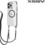 Xssive Back Cover geschikt voor Magsafe met koord iPhone 12 Pro Max - Zwart